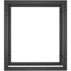 Stovas malkoms, matinės juodos spalvos, 50x28x56cm, plienas