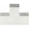 Stulpo sujungimas, 101x101mm, galvanizuotas metalas, X formos