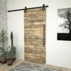 Stumdomų durų įrangos rinkinys SKIEN, juodas, 183cm plienas