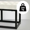 Mville Suoliukas Polson, aksominis, juodas, 150 cm