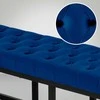 Mville Suoliukas "Polson" aksominis juodas 120 cm