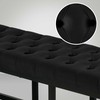 Mville Sėdimoji sofa Polson Velvet Juodas 120 cm
