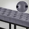 Mville Suoliukas "Polson" aksominis juodas 120 cm