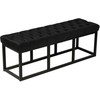 Mville Sėdimoji sofa Polson Velvet Juodas 120 cm