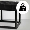 Mville Suoliukas "Polson" aksominis juodas 150 cm