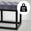Mville Suoliukas Polson, aksominis, juodas, 150 cm