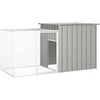 Triušių narvas, pilkas, 200x91x100cm, galvanizuotas plienas