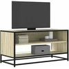 TV staliukas Televizoriaus spintelė, ąžuolo, 91x40x46cm, mediena ir metalas