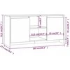 TV staliukas Televizoriaus spintelė, ąžuolo, 102x37,5x52,5cm, mediena