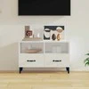 TV staliukas Televizoriaus spintelė, balta, 80x36x50cm, mediena, blizgi