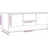 TV staliukas Televizoriaus spintelė, betono pilka, 102x35x36,5cm, mediena