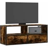 TV staliukas Televizoriaus spintelė, dūminė, 100x31x39,5cm, mediena/metalas