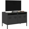 TV staliukas Televizoriaus spintelė, juodos, 68x39x43,5cm, plienas