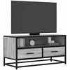 TV staliukas Televizoriaus spintelė, pilka, 80x34,5x40cm, mediena ir metalas