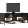TV staliukas Televizoriaus spintelė, ruda, 120,5x40x46cm, mediena ir metalas