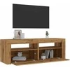 TV staliukas Televizoriaus spintelė su LED, artisano, 120x35x40cm, mediena