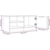 TV staliukas Televizoriaus spintelės, 2vnt., pilkos, 80x35x36,5cm, mediena