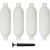 Valties bortų apsaugos, 4vnt., baltos spalvos, 51x14cm, PVC