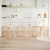 Šunų varteliai su sulankstomomis durelėmis, 6 panelės, 300 cm, tuopos mediena