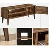 TV staliukas Vasagle 120 cm ilgio pramoninio dizaino TV spintelė