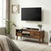 TV staliukas Vasagle 120 cm ilgio pramoninio dizaino TV spintelė