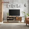 TV staliukas Vasagle 120 cm ilgio pramoninio dizaino TV spintelė