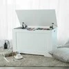 Vasagle Balta MDF skrynia