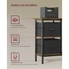 Songmics Vasagle L formos stalas su 2 stalčiais 115 x 105 cm