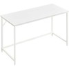 Songmics Vasagle Rašomasis stalas su metaliniu rėmu 60 x 120 x 76 cm klevo baltos spalvos