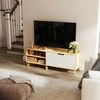 TV staliukas Songmics Vasagle Televizoriaus spintelė, televizoriaus staliukas su 2 durelėmis, 140 cm ilgio