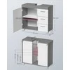 Vasagle Waschbeckenunterschrank 2 Fächer hinter der Tür