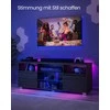 Songmics Vasagle TV spintelė su LED apšvietimu iki 70 colių