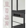 VASAGLE virtuvės lentyna su elektros lizdais, 100 cm, 12 kablių, KKS028B23