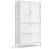 Songmics Vasagle Vonios spintelė 30 x 60 x 110 cm su 2 durelėmis ir 2 stalčiais