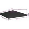 Viršutinis pavėsinės uždangalas, juodos spalvos, 3x3m, 270 g/m²