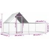 Voljeras viščiukams, 4x2x2m, galvanizuotas plienas
