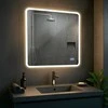 Vonios veidrodis Jericho 80x80 su „Bluetooth“