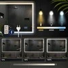 Clp Trading Vonios veidrodis Jaffrey 70x100 su Bluetooth
