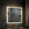 Vonios veidrodis Jaffrey 80x80 su „Bluetooth“
