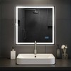 Vonios veidrodis Jaffrey 80x80 su „Bluetooth“