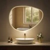 Vonios veidrodis Almafie 65x75 su „Bluetooth“
