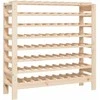 Vyno butelių stovas, 109,5x30x107,5cm, pušies medienos masyvas