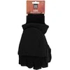 Atlenkiamos kumštinės pirštinės vyrams Thermal fleece pirštinės Heat Keeper, juodos