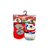 Kalėdinės kojinės su neslystančiu padu kūdikiams Merry Christmas Baby, 2 poros