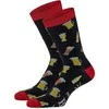 Kojinės vyrams skardinėje Beer socks, juoda/raudona, 42-47