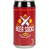 Kojinės vyrams skardinėje Beer socks, juoda/raudona, 42-47