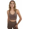 Sportinė liemenėlė moterims STARK SOUL seamless microfiber sport bustier 5119, ruda