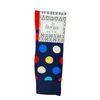 Šukuotinės medvilnės kojinės Crazy Socks taškai4