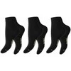 Trumpos bambukinės kojinės moterims Footstar 69610, juodos, 3 poros