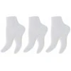 Trumpos bambukinės kojinės moterims Footstar 69611, baltos, 3 poros
